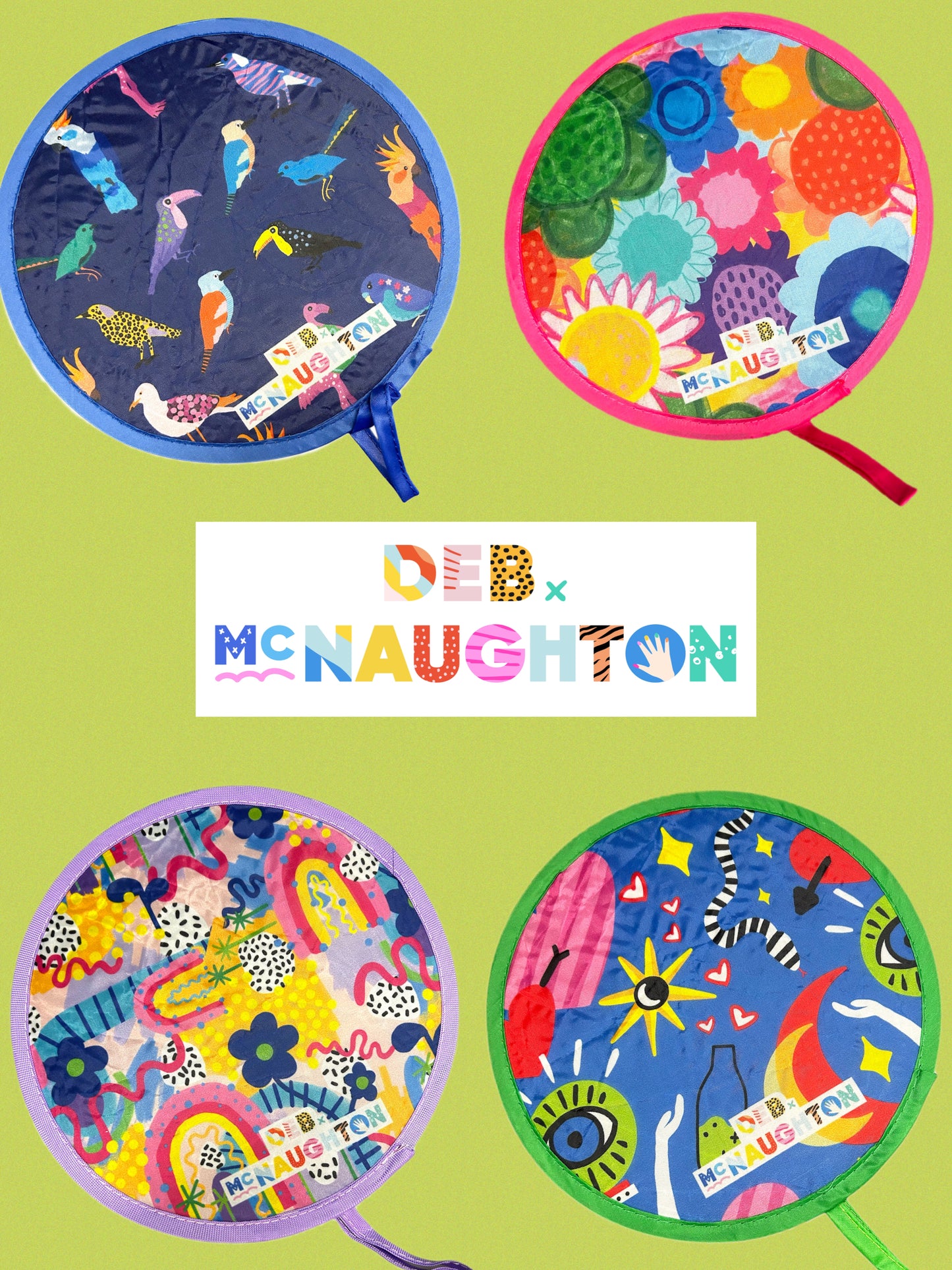 POP-UP FAN - Deb Mc Naughton - Set of 4