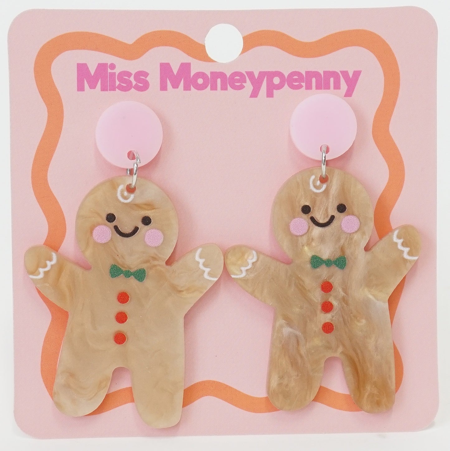 EARRINGS - CHRISTMAS - GINGERBREAD MAN