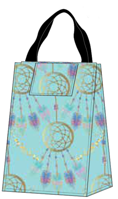 Lunch Bag - Teal Dream Catcher